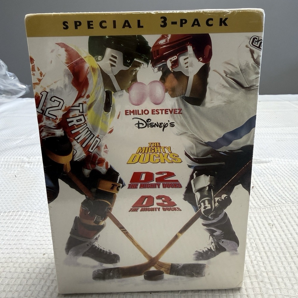 Mighty Ducks D2 D3 Special 3-Pack‎ Movie Trilogy Box Set DVD 2002 Sealed OOP